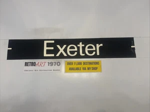 Exeter - Plymouth Dartmouth Devon 267 Bus Destination Blind 31” - Picture 1 of 10