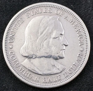 USA 1/2 Half Dollar 1892 COLUMBUS WORLD'S COLUMBIAN EXPOSITION CHICAGO * SILBER - Picture 1 of 2