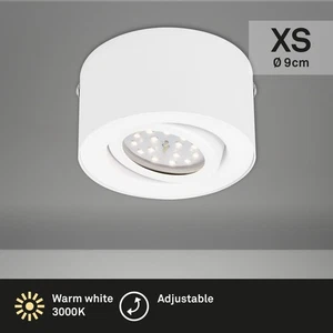 Lámpara de montaje LED Lámpara de techo Redonda 5W Reflector Giratorio Ø 9cm Blanco - Imagen 1 de 5