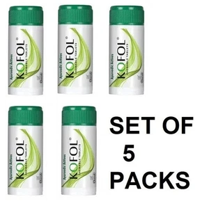 Charak Ayurvedic Kofol Chewable Tablets Pack of 5 • Sugar-Free Throat Care - Picture 1 of 5