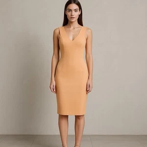 House of Harlow 1960 Desert Mist Peach Compression Knit Bandage Party Dress XS - Picture 1 of 11