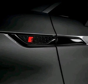 4x Audi A5 F5 S-Line Logo Schriftzug schwarz Kotflügel Tür Emblem fender - Bild 1 von 2