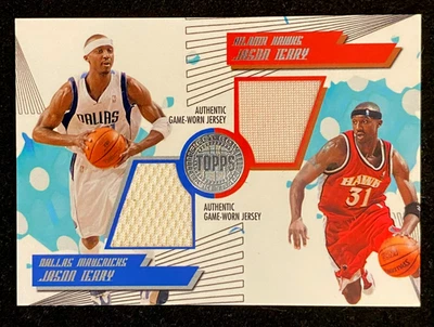 2005-06 Topps First Row Jason Terry DUAL Game-Worn JERSEY 002/140 !!! MAVS HAWKS - Image 1 of 2