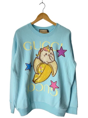 GUCCI Felpa S Cotone BLU 617964 xjegl 22aw Bananya