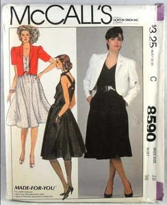 UNCUT McCall's 8590 Kleid und Jacke, Oberweite 38 - Bild 1 von 1