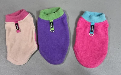 LOT OF 3 GOOBY DOG FLEECE STRETCH VEST XS PUPPY - Image 1 of 4