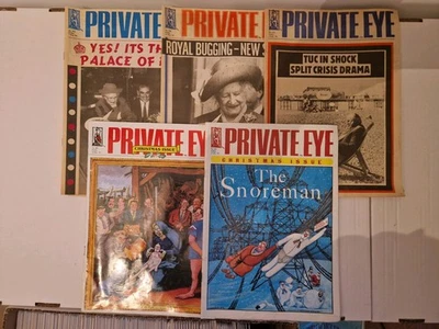 REDUCED Private Eye - 5 issues, including '92 & '93 Xmas Issues. - Image 1 of 4