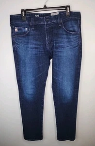 AG Adriano Goldschmied Tellis Raw Selvedge Denim Gr. 33 W 32 L Dark Wash Indigo USA - Bild 1 von 17