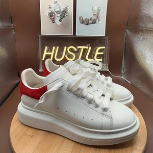Alexander Mcqueen Oversized Plateau Sneaker Leder Weiß/Rot Wildleder Herren Gr. 7 - Bild 1 von 12