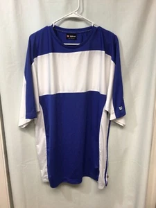 Wilson (Hyper Tek System) Blue/White 2XL Polyester T Shirt T11 - Picture 1 of 5