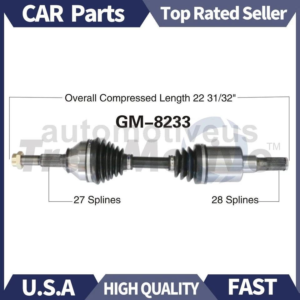 Eje delantero derecho CV articulación CV 1x TrakMotive para Chevrolet Colorado 2004-05 Foto 1 de 1