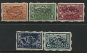 Albania 1924 set of 5 mint o.g. hinged - Picture 1 of 1