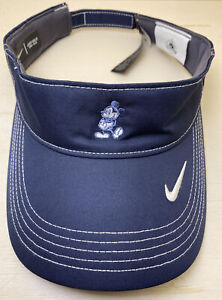 Disney Parks Nike Dri-Fit Visor Navy Blue Adjustable Adult Hat Cap Mickey Mouse