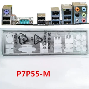 Original For Asus P7P55-M Shield IO I/O Rear Baffle Backplate Motherboard - Afbeelding 1 van 5