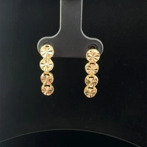14K Yellow Gold Dangle Earrings 1.5 grams (WCP030643) - Picture 1 of 4