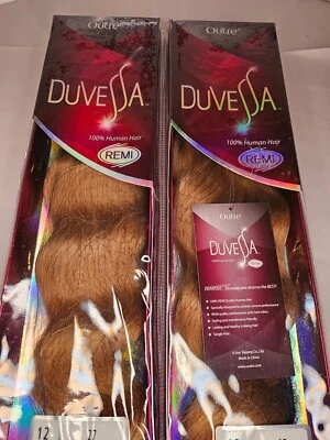 Paquete de 2 Outre Duvessa Bali Wave 100 % Remi cabello humano 12" #27 100 % humano Remi Foto 1 de 4