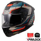 LS2 FF808 STREAM ROAD Full Face ECE2206 Motorcycle Motorbike Dual Visor Helmet