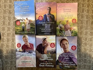 6 Love Inspired Inspirational Romance Amish Paperbacks   2 Novels in 1 book - Picture 1 of 1