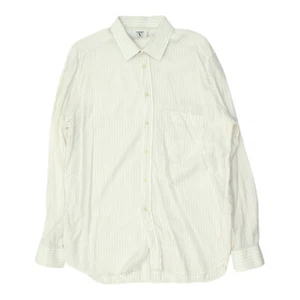 Valentino Mens White Pin Stripe Shirt | Vintage High End Designer Formal VTG - Picture 1 of 4