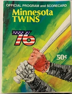 Programa vintage 1976 Minnesota Twins vs California Angels - Imagen 1 de 1