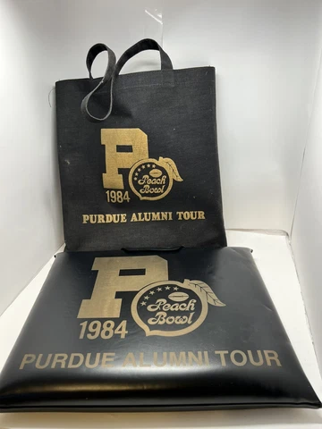 Set 2 1984 Alumni PURDUE Boilermakers Padded Stadium Bleacher Seat w/Carry Bag Cover