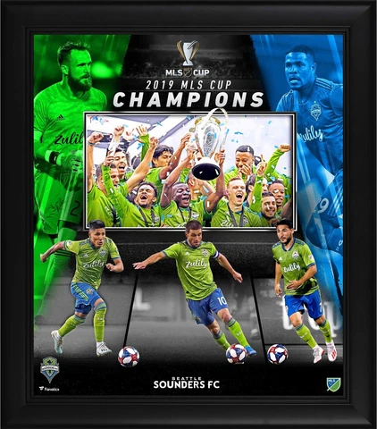 Seattle Sounders FC 2019 MLS Cup Champs Framed 15x17 Collage Cover