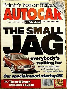 AUTOCAR MAGAZINE 26-JAN-94 - Fiat Coupe, Rover 220 Turbo Coupe, Honda Prelude - Picture 1 of 2