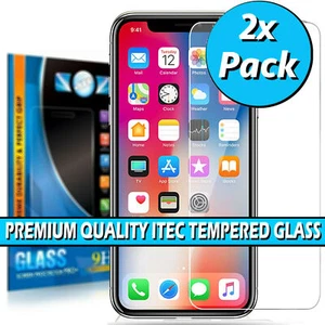Gorilla Tempered Glass Screen Protector For iPhone 15 14 13 11 Pro XR MAX x2 - Zdjęcie 1 z 14