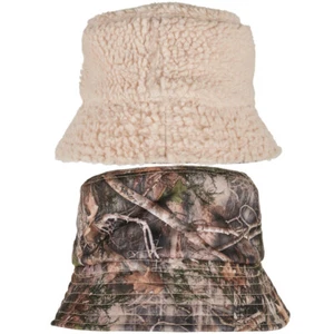 Yupoong Sherpa Real Tree Camo Reversible Bucket Hat Angler's Unisex - Picture 1 of 9