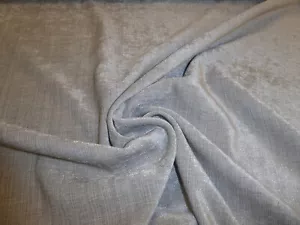 1.35 metres of ICE GREY Plush Chenille Upholstery Fabric (Teagan Ice Grey) - Picture 1 of 3