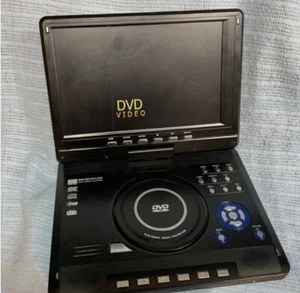 12" Schwenkbarer LCD Bildschirm Tragbarer DVD Player Wiederaufladbar im Auto Ladegerät USB/SD  - Bild 1 von 8