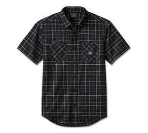 Camisa de manga corta Harley Davidson Bar & Shield para hombre - Harley negra 96557-24VM - Imagen 1 de 2