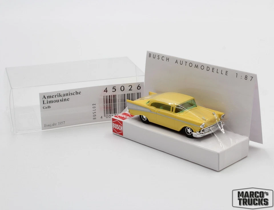 Busch Chevrolet Bel Air blau Nr. 45026 1:87 /BUN32 - Bild 1 von 1