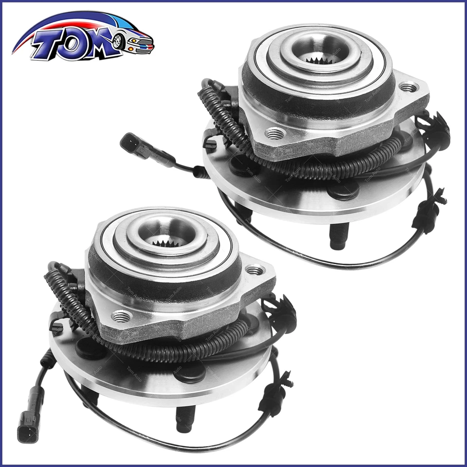 Conjunto de buje y cojinete de rueda delantera de 2 piezas para Jeep Liberty 2002-2007 con ABS Foto 1 de 4