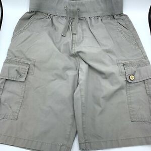 LUCKY BRAND Youth Drawstring gray Cargo Shorts size M