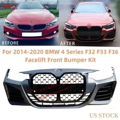 M 4 series 2014-2020 BMW F32 428i 430i 435i 440i Front Bumper Body Kit W/Grille - Image 1 of 4