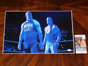 GOLDBERG WCW WWE HOF SIGNED 12X18 POSTER JSA COA UNDERTAKER!!! - Picture 1 of 2