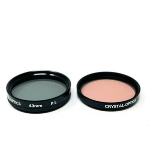 Crystal Optics 43mm P.L Polarizer F-DL Fluorescent Color Correction Filters Kit - Picture 1 of 16