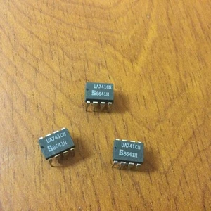 UA741CN OP-AMP IC X 3 - Picture 1 of 3