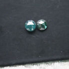 2 pezzi da 3,5 mm di diamanti naturali blu con taglio a rosa tondo per...