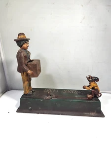 Cast Iron Mechanical Monkey Bank - Picture 1 of 10