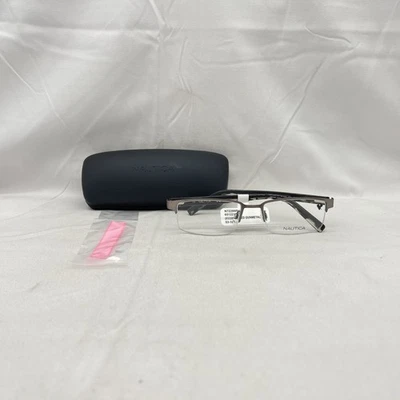 Gafas Nautica para hombre rectangulares media borde línea de cejas N7229 bronce cepillado Foto 1 de 4