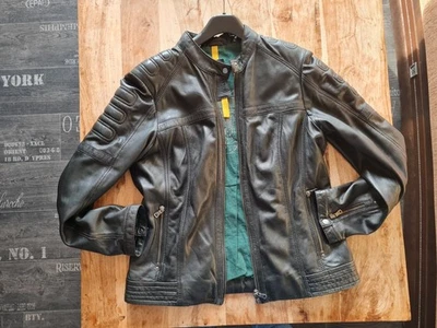 Original Milestone Echtleder Jacke Biker Style EU Gr.44 schwarz - Bild 1 von 4