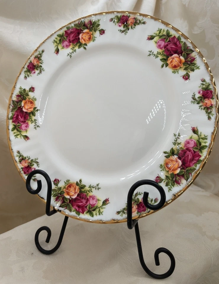 Royal Albert Old Country Roses 10 3/8" Plato de Cena Hueso China Inglaterra Floral  Foto 1 de 4