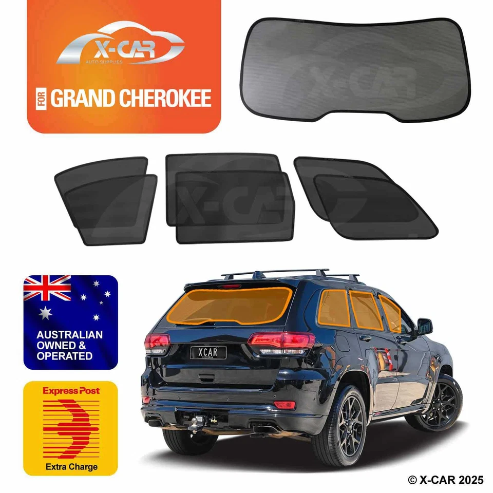 Window Sun Shades for Jeep Grand Cherokee 2011-2021 Car UV Protection Blind Mesh - image 1 of 4