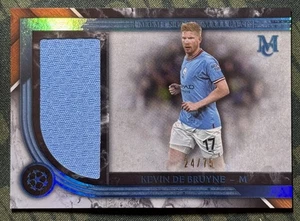 2022/23 UEFA Museum Collection Kevin de Bruyne patch/75 Man City BlueJumbo Relic - Picture 1 of 5