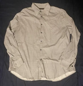 Perry Ellis Long Sleeve Dress Shirt Men's XL  Cotton Button Up - Picture 1 of 4