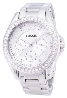 Fossil Riley Multifunction Crystal Dial Dress  Quartz ES3202 Womens Ladies Watch - Image 1 of 4