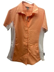 Camisa Club Ride para mujer M coral ciclismo top malla bolsillos cremallera frontal jersey - Imagen 1 de 13