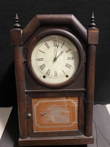 Reloj Terhune & Edwards Gótico Manto Alto GRAN ETIQUETA Reverso Vidrio Águila-Funciona - Imagen 1 de 10